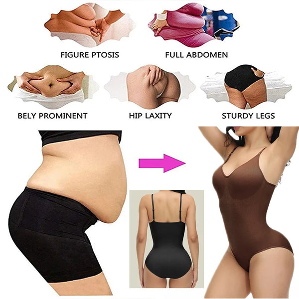 V-Neck Comfort Shapewear Bodysuit