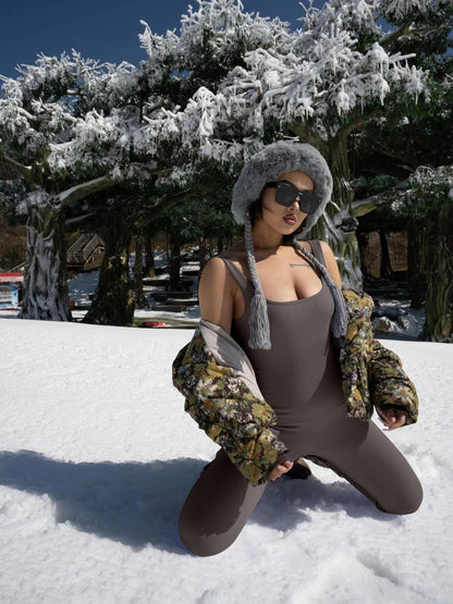 Women’s Suspender Tank Top Tights